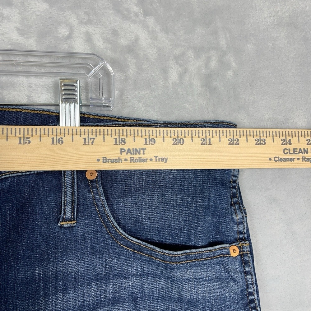 Madewell Curvy High Rise Skinny Womens Plus Size Blue Jeans Size 37 (14W) - Picture 3 of 10